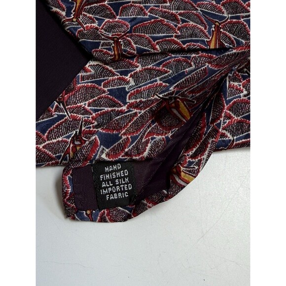 Fish Tales By Schreter Hand Finished All Silk Sailfish Neck Tie - Picture 7 of 8